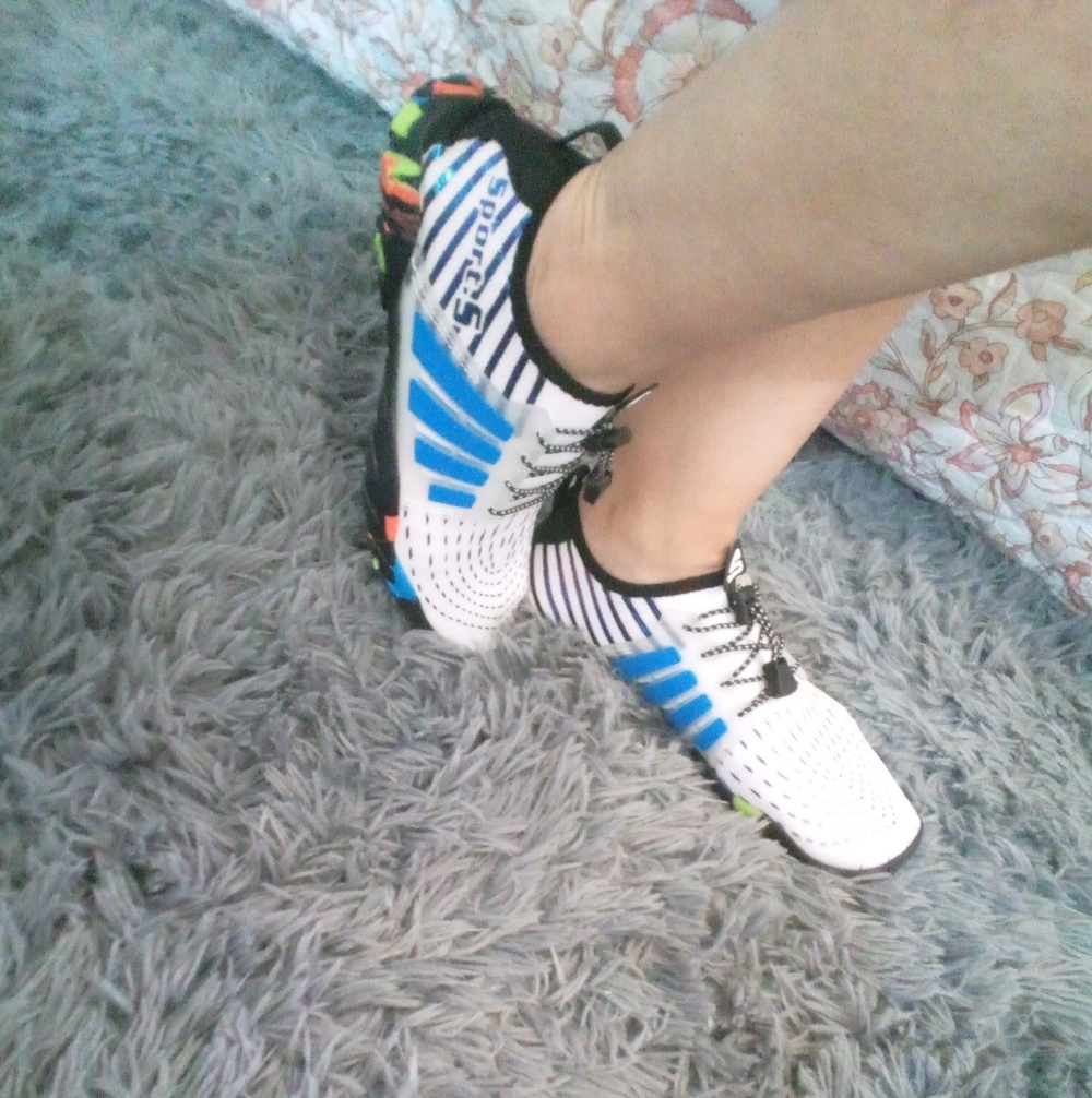 Stylish Kids' Blue and White Sneakers